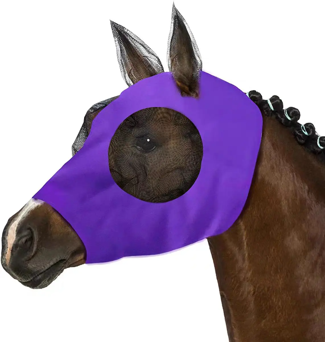 Attrezzatura equestre Custodia protettiva per coda di cavallo Borsa portaoggetti per coda di cavallo Borsa protettiva Coda di cavallo Cura di bellezza Repellente per zanzare Ding