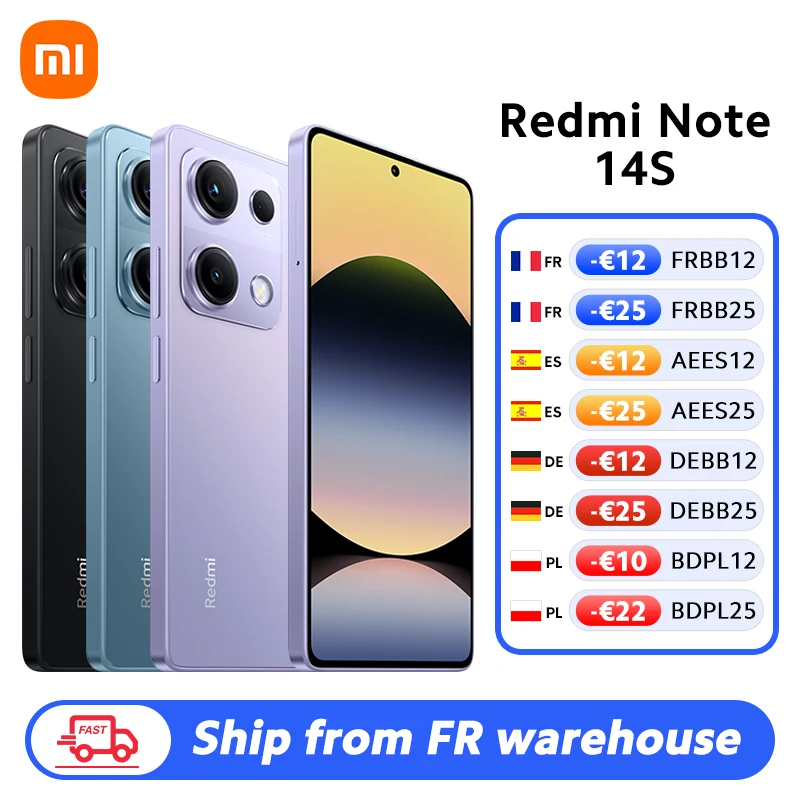Wersja globalna Redmi Note 14S MediaTek Helio G99 Ultra 200MP profesjonalny system kamer Al 6,67" Wyświetlacz AMOLED 120 Hz 5000 mAh