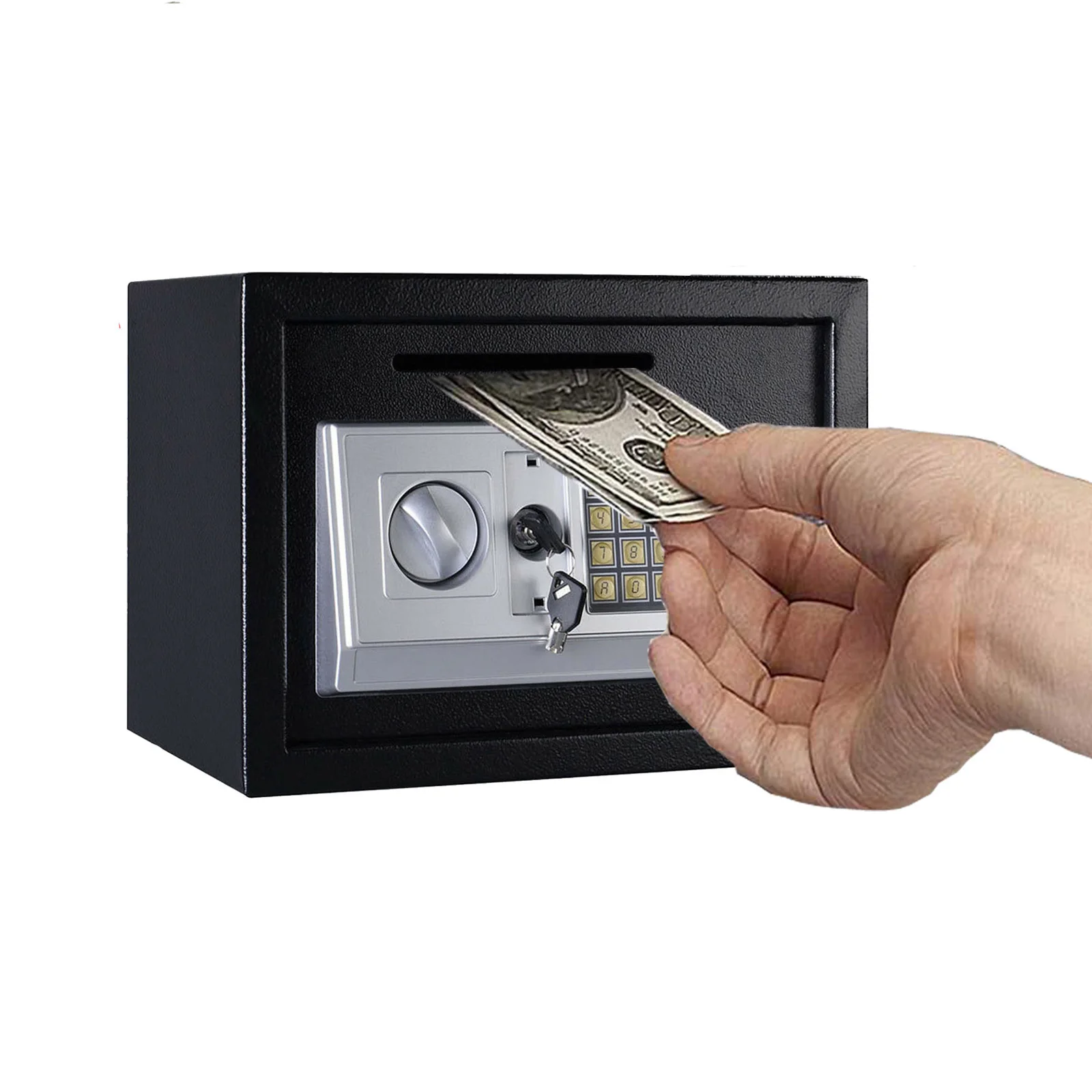 Digitaler elektronischer Sicherheitssafe, digitaler Tastatur, 16 l Stahlkonstruktion, Bargeldsafe für Zuhause, Business, Schmuck, Büro
