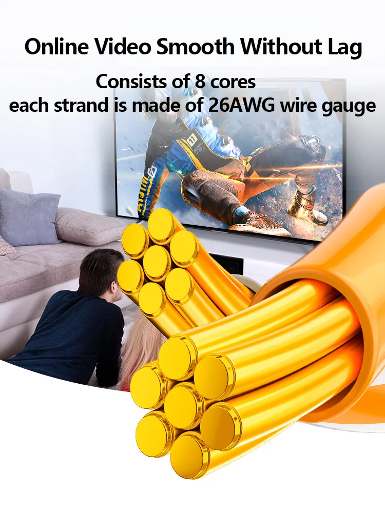 Ethernet-kabel Cat6 Lan afgeschermde kabel UTP Cat 6 Gigabit RJ45 afgeschermde splitter netwerkkabelrouter RJ45 gedraaid paar patchsnoer