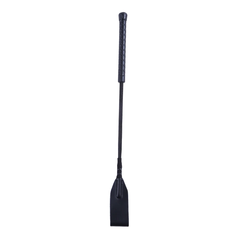 พร้อม Handle Racing PU หนัง STAGE Performance Props กลางแจ้ง Lash อุปกรณ์ขี่ Crop แบบพกพาน้ําหนักเบาตัวชี้แส้แส้