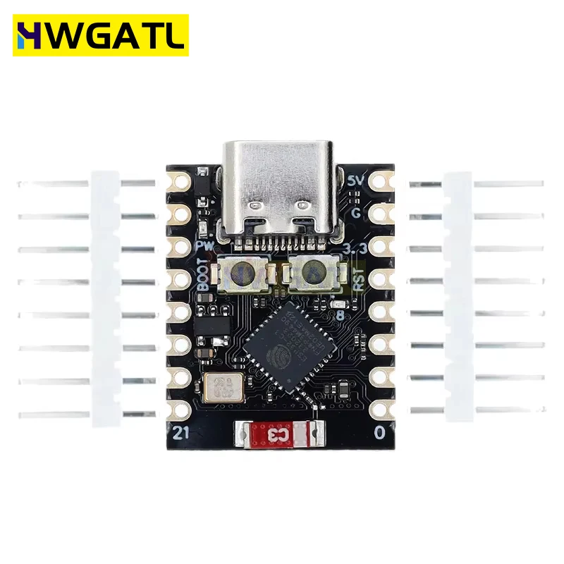 HWGATL ROBOT ESP32-C3 Макетная плата ESP32 C3 SuperMini WiFi Bluetooth для Arduino
