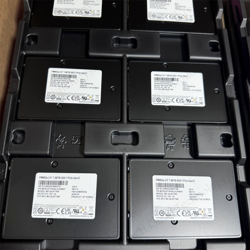 삼성 PM983A 7.68TB 960GB U.2 NVME PClE3.0 엔터프라이즈급 솔리드 스테이트 드라이브 정품