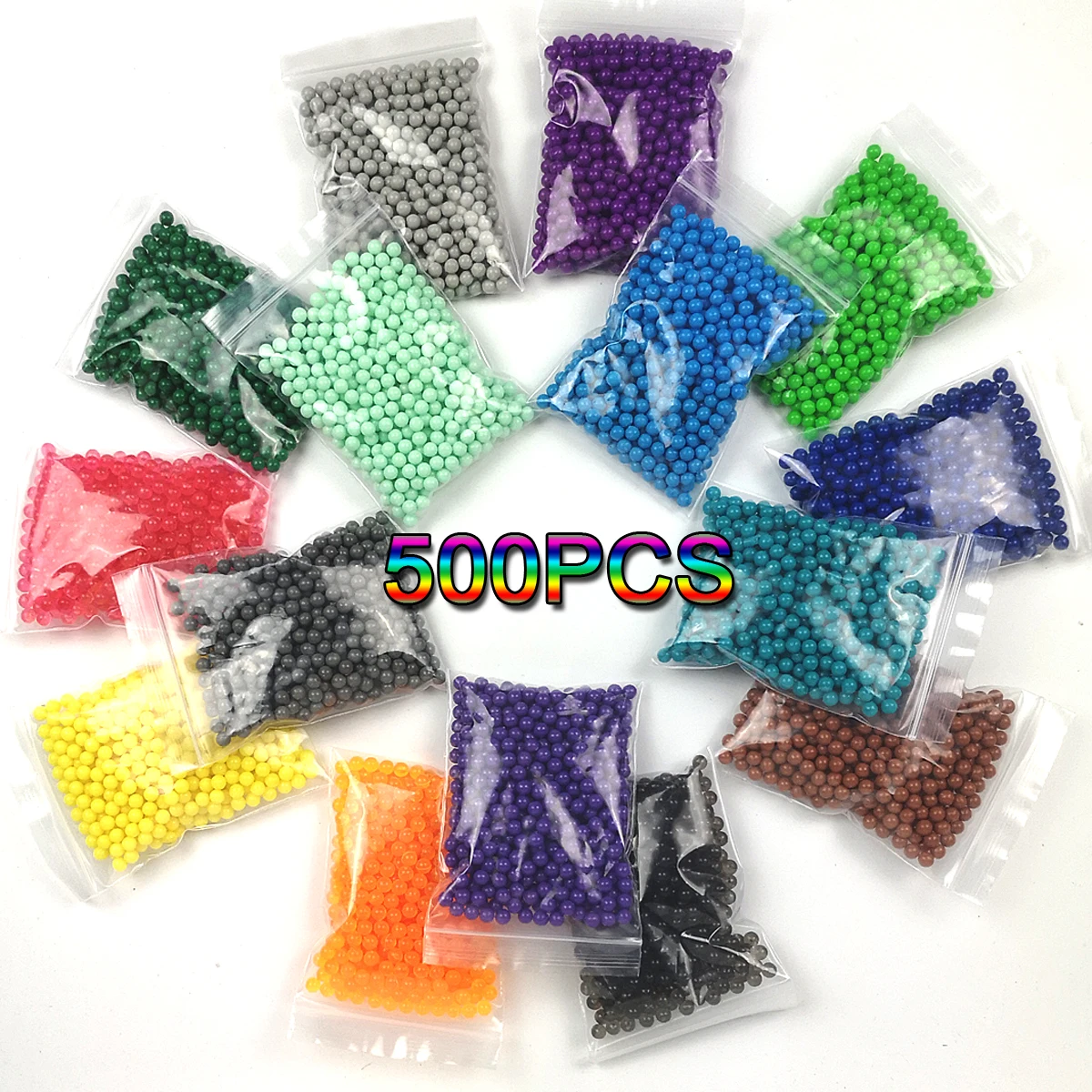 Bộ 500 36 Màu 5Mm Hạt Nước Xịt Magic Hạt Giáo Dục 3D Hạt Ghép Hình Phụ Kiện Cho Trẻ Em Đồ Chơi