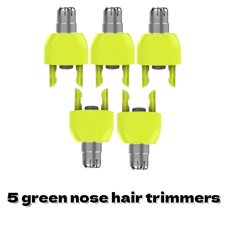 Novas cabeças de barbear masculinas e cabeças de substituição para aparador de pêlos do nariz: cabeças de barbear com dentes de dupla face