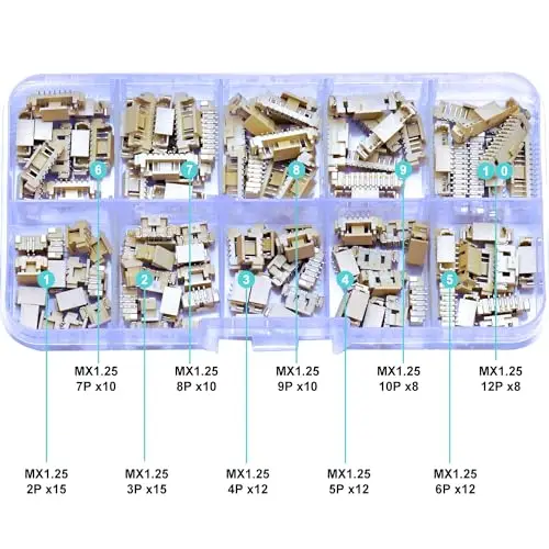 PicoBlade 1,25 мм SMT Header MX1.25 2/3/4/5/6/7/8/9/10/12P SMT Header с отверстием верхнего типа вертикальный разъем (стандартная)