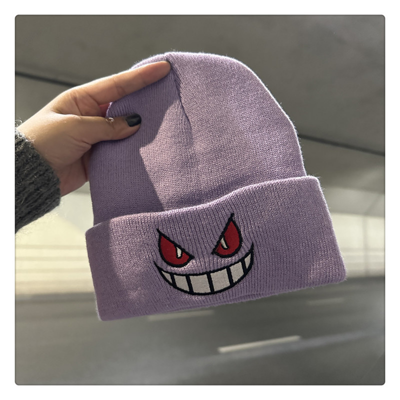 Anime Cap Unisex Tägliche Mütze Erwachsene Kinder Cartoon Gestickte Strickmütze Halloween Cosplay Prop Weihnachtsgeschenk