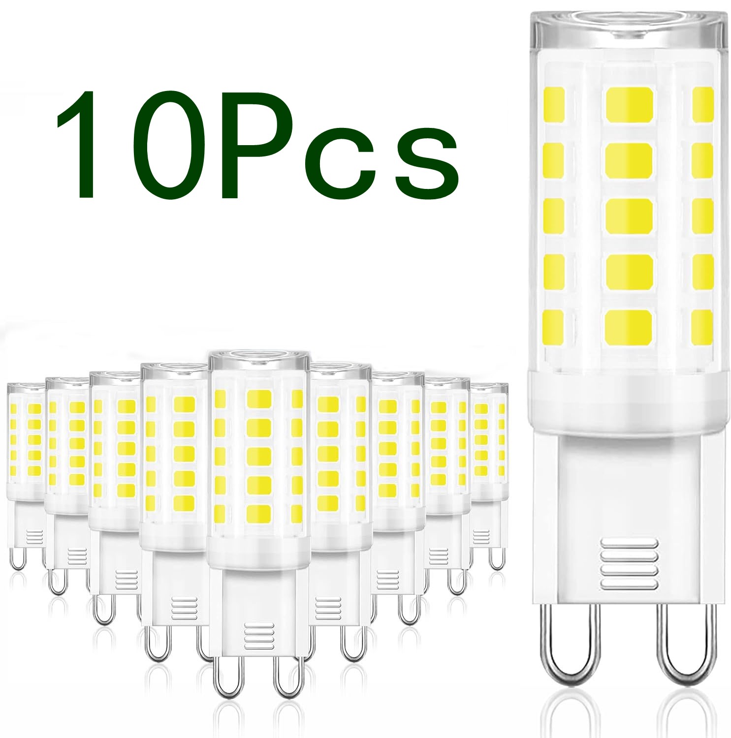 10 pezzi G9 lampada a LED più luminosa AC220V 230V 240V 7W ceramica SMD 2835 lampadina a LED bianco caldo/freddo faretto sostituire l'illuminazione a LED alogena