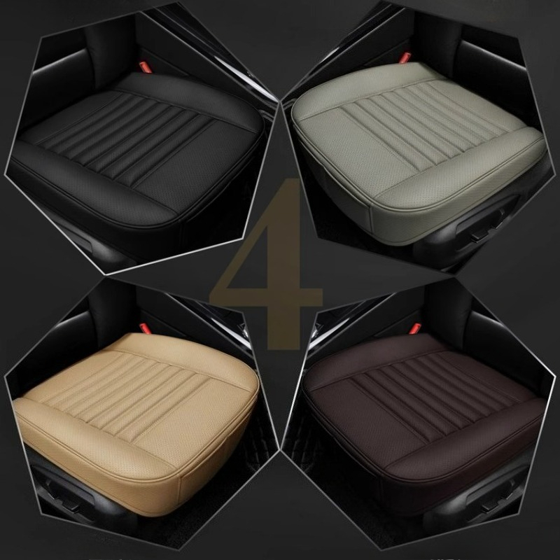 Auto-Sitzkissen aus Bambuskohle, einteilig ohne Rückenlehne, vollständig umwickeltes Sitzkissen, atmungsaktives Sitzkissen für die ganze Saison