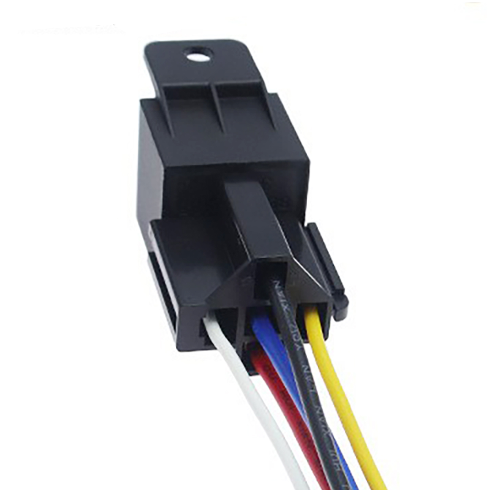 5 Stuks Automotive Relais 12V Of 24V 5Pin 40A Auto Relais Met Zwart Rood Koper Terminal auto Relais Socket Spdt Harnas Kabel