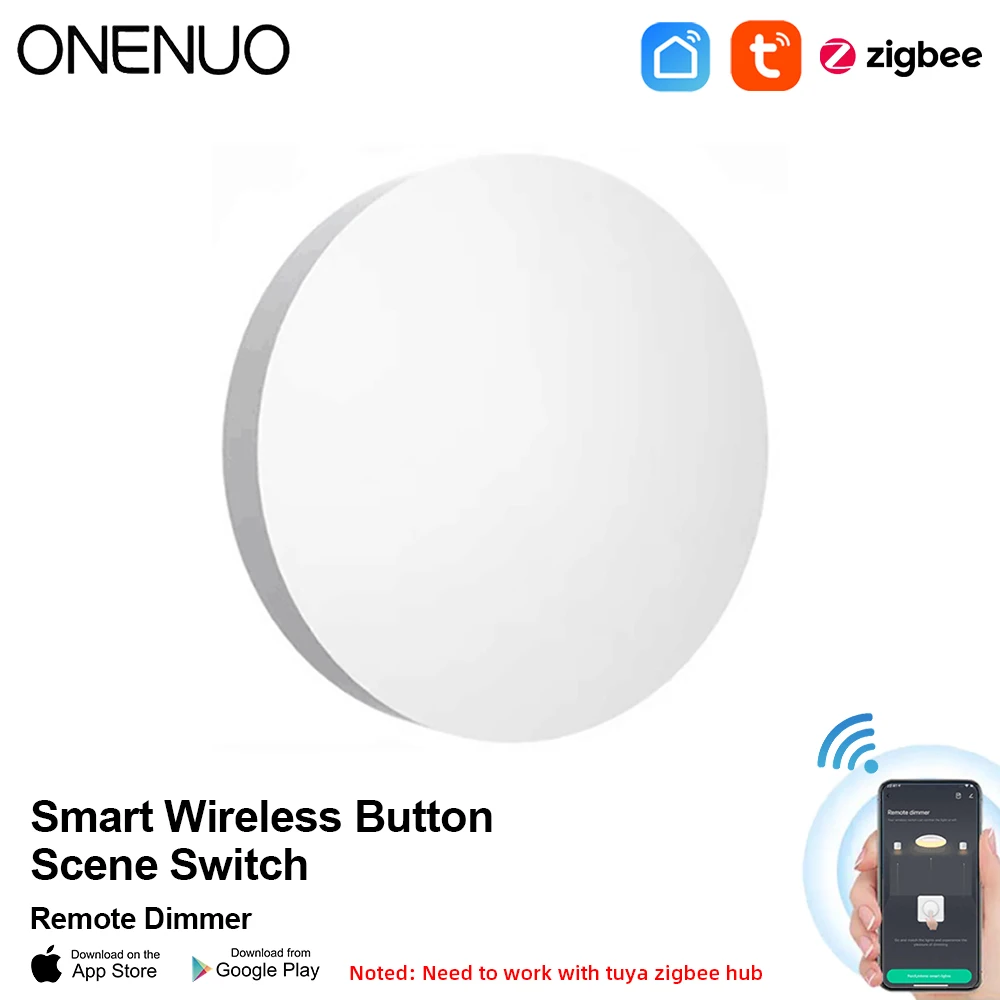 Inteligente zigbee interruptor de cena sem fio botão automação cenário controlador alimentado por bateria ligação inteligente dispositivos tuya