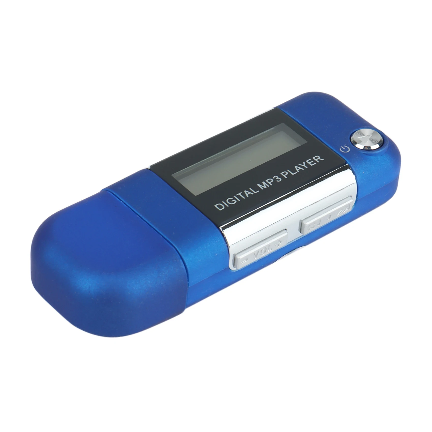 AA91 Mp3 Player 4GB U Disk Music Player suporta bateria AAA substituível, gravação (azul)