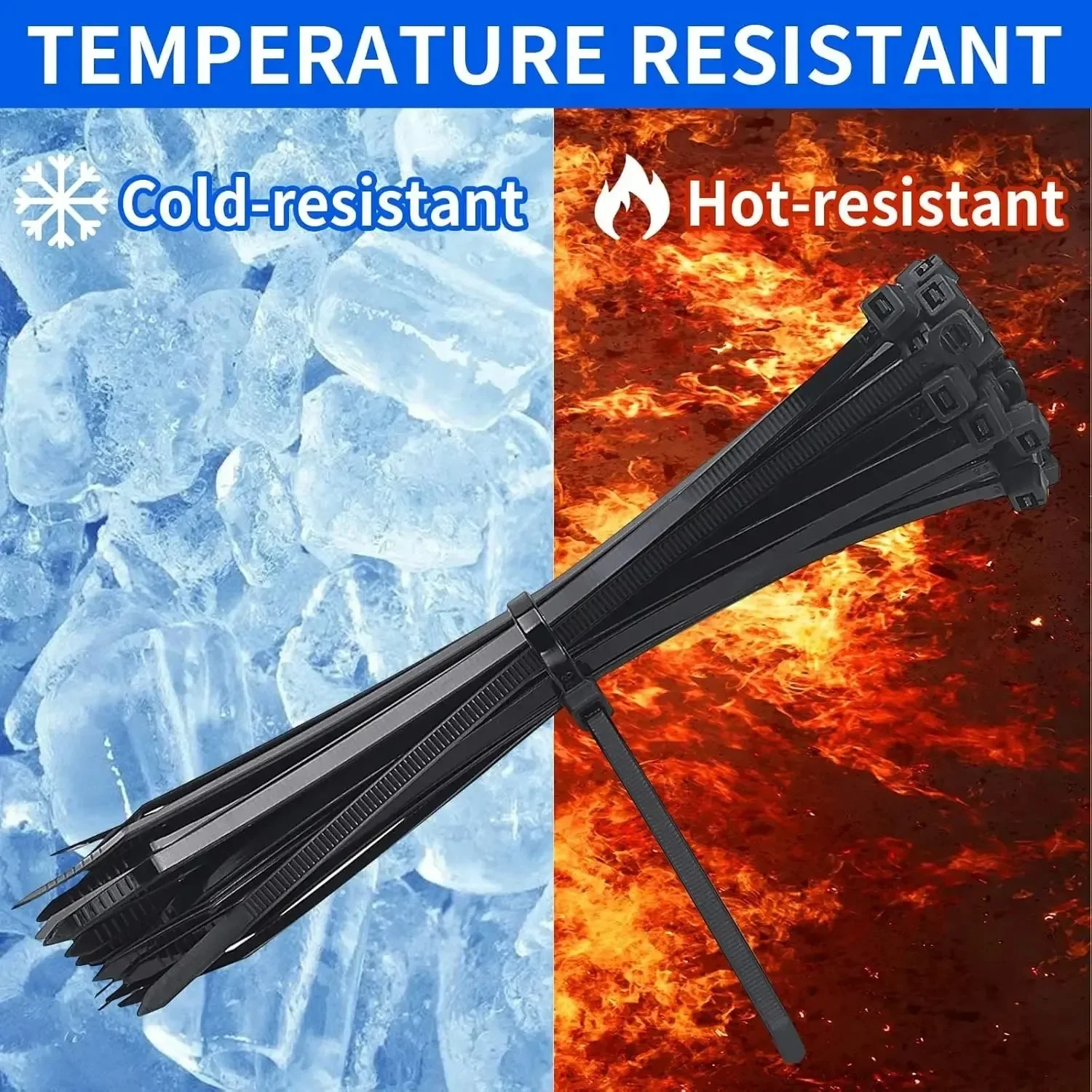 100 PCS  Self-locking Plastic Nylon Tie Black Fastening Strap Cable-Tie-Set Cable Zip Fastening Tie Wraps Strap Tie