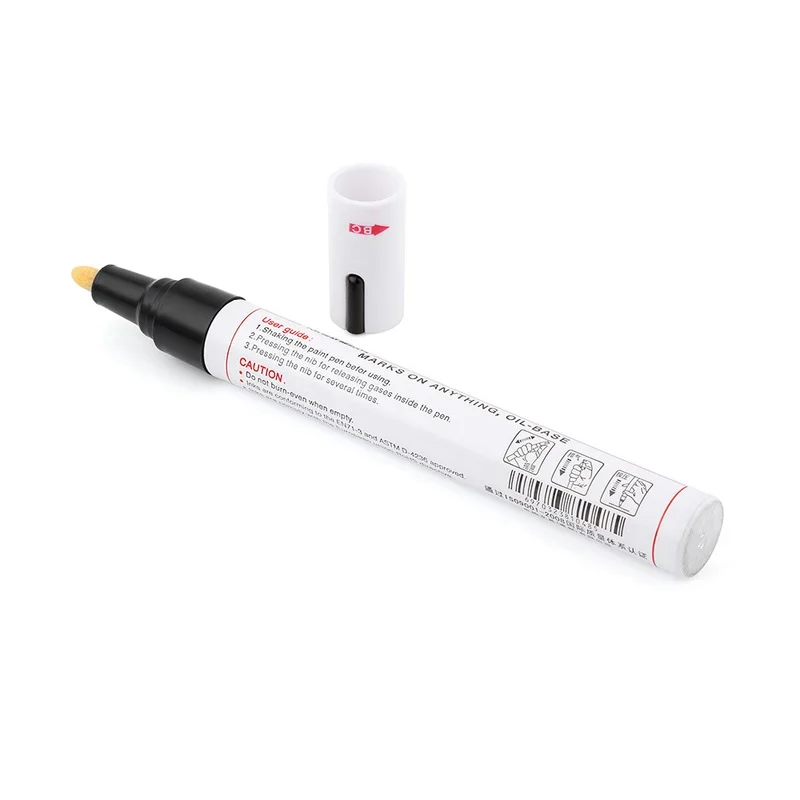 1 Chiếc Xe Bút Sơn Chống Thấm Nước Xe Bánh Lốp Xe Dầu Tranh Mark Bút Tự Động Cao Su Lốp Tmark CD Kim Loại Thường Trực sơn Đánh Dấu