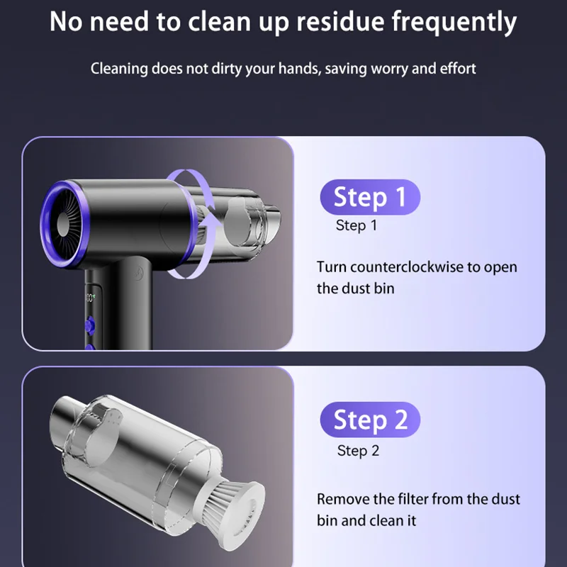 Xiaomi 20Kpa Car Vacuum Cleaner 100 Gears Infinitely Variable Speed High Power Wireless Multifunctional Handheld Vacuum Cleaner