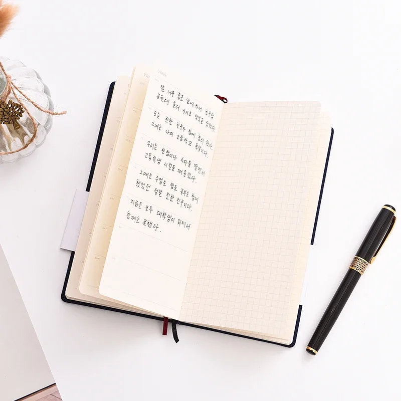 New Week Planner Notebook Self-filling Creative Simple Daily Weekly Plan Timeline Cloth Book Schedule Book Portable Notebook
