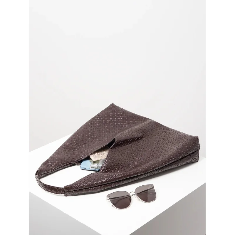 Prosta torba na ramię w stylu retro, minimalistyczna torba typu hobo, torba do pracy dla kobiet, duże torby na zakupy dla pań, elegancka torba damska, torba na zakupy spożywcze