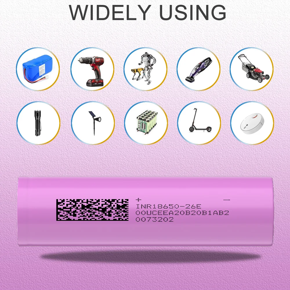 Аккумулятор 18650 INR18650-26E 2600mAh 3,7 V литий-ионный аккумулятор с высоким током
