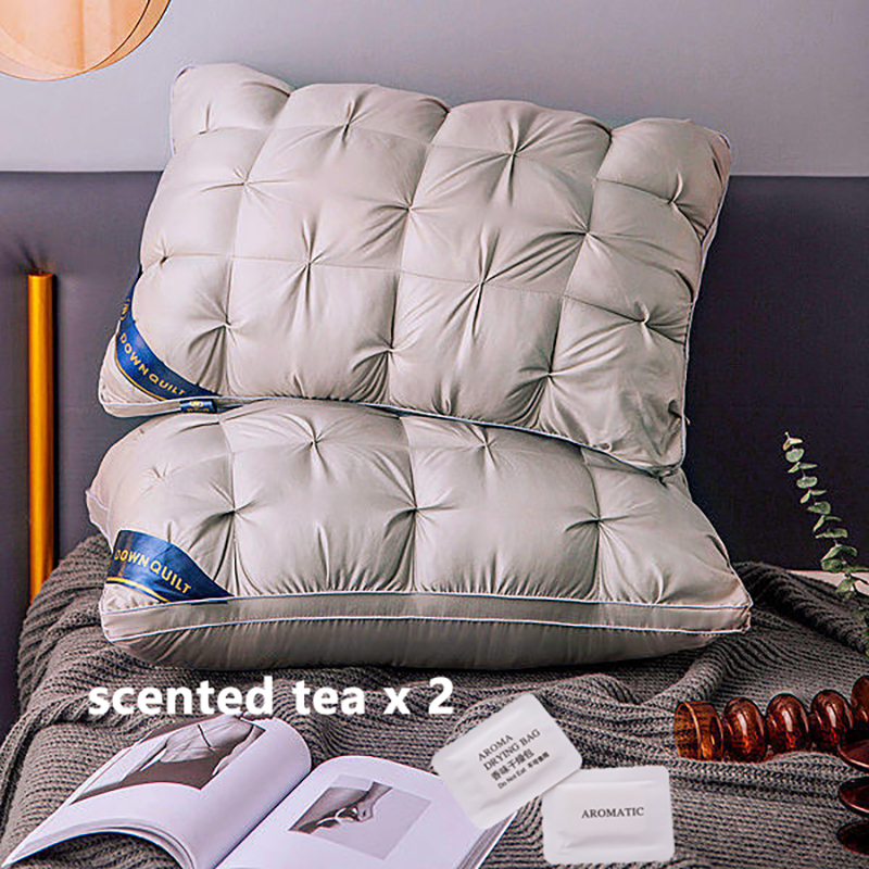 2-Piece Sleep Pillow Set, Soft Supportive Bed Pillows, Suitable for Back, Stomach, or Side Sleeping Luxury Hotel Pillows