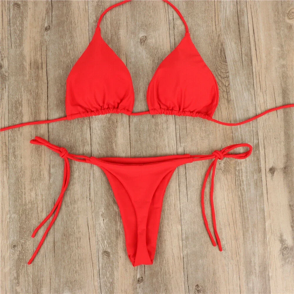 Maiô feminino de natação confortável 1 * sutiã + 1 * calcinha estilo bandagem roupa de banho brasileira elegante sem suporte de aço