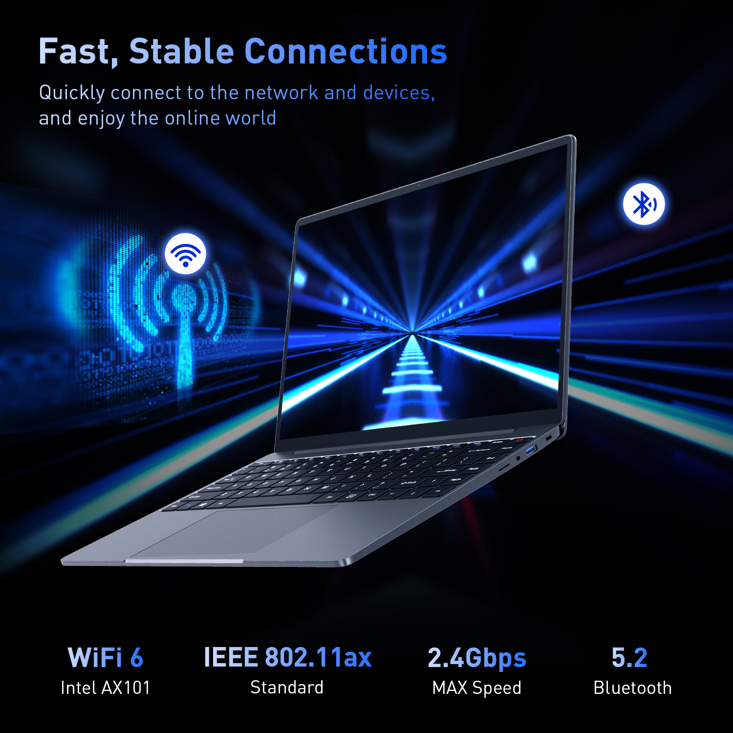 Acer Gadget e10 Lapmedicents 14 "ACER ETPleOrdinateur portable de jeu Intel i5-12450H Windows 11 2K Écran FHD 16 Go LPDDR4 512 Go SSD Ordinateur