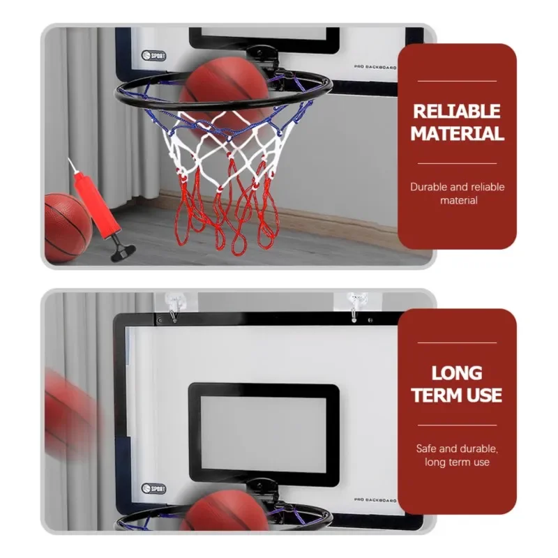 Indoor Kinderen Veiligheid En Leuke Spelletjes Kinderen Thuis Sport Basketbal Set Muur Beugel Niet Geperforeerd Basketbal Frame