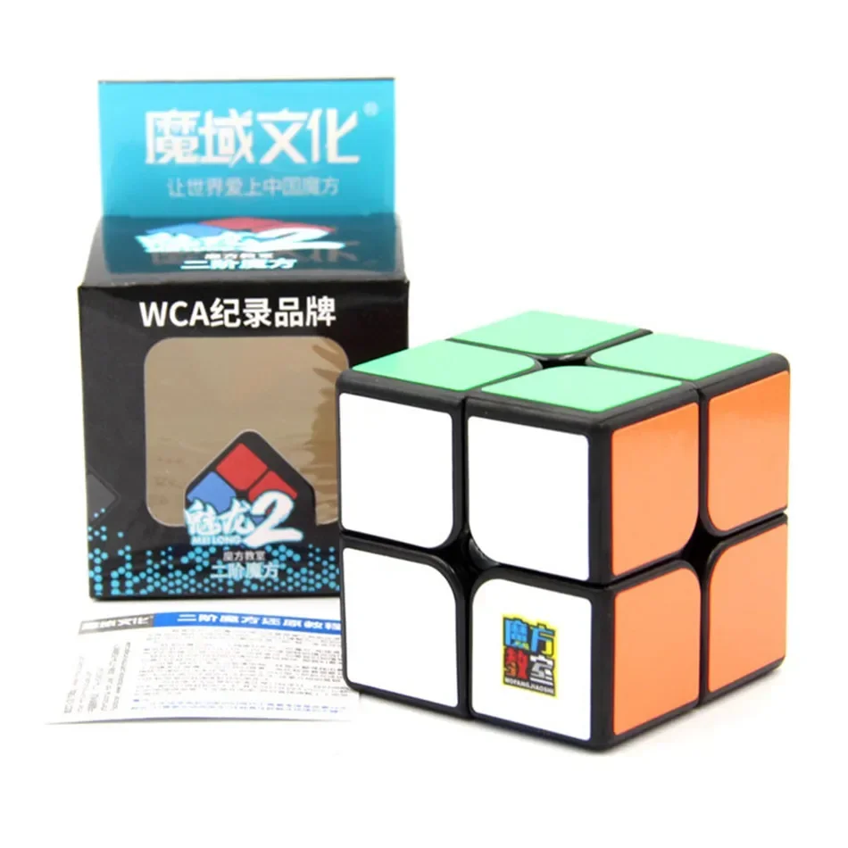 [Picube] MoYu MeiLong 2x2x2 Mini Cube Speed  MeiLong 2x2 Magic Cubes Profession Cube Education Toy Speed 2x2 Magic Cube Moyu 2x2
