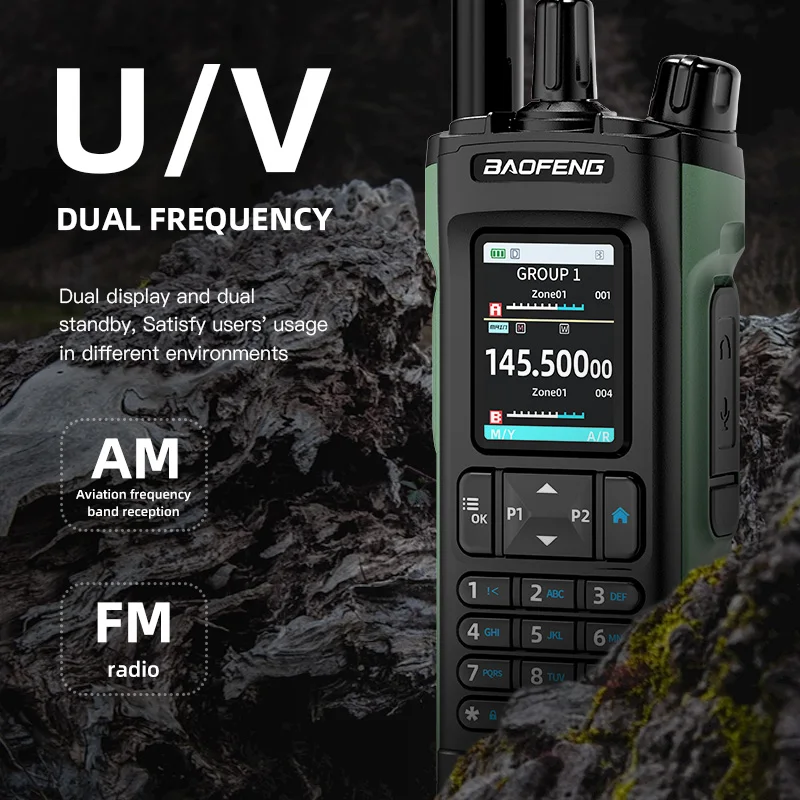 Baofeng DM32 10W DMR Digital analógico U/V modo de doble banda GPS APRS Walkie Talkie de largo alcance AM FM NOAA tipo C carga Radio bidireccional