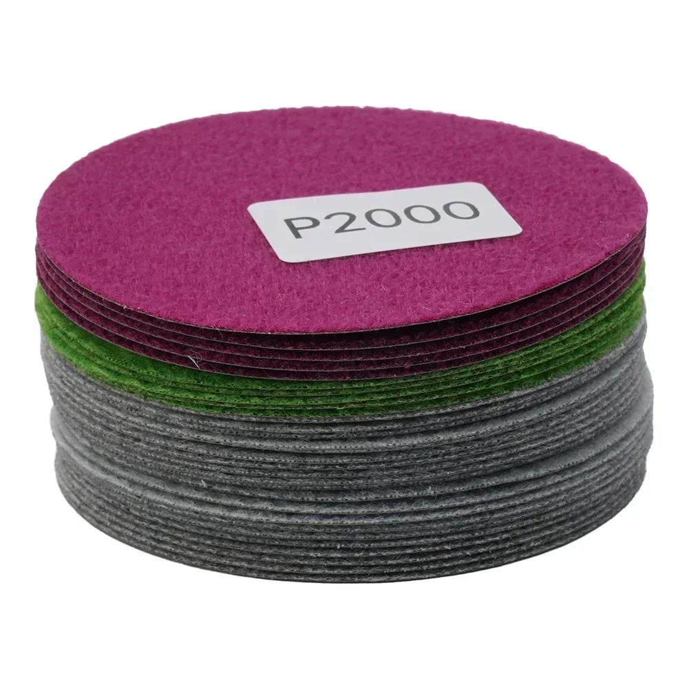 30pcs 3 Inches/75mm Sanding Discs Hook&Loop Wet/Dry 800 1000 1200 1500 2000 3000 Grit Polishing Fine Water Sandpaper