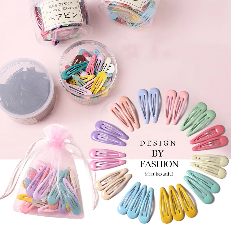 40PCS to 10PCS Hair Clips Girls Cute Candy color Hair Accessories Candy Color Style Hair Clips Toddler Hair Wear Headdress