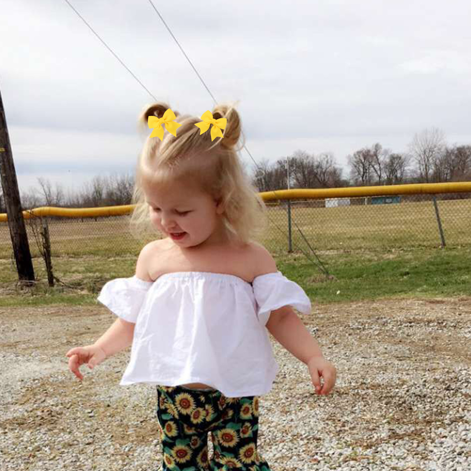 20 ピース/セットかわいい弾性ヘアバンド女の子のためのベビー素敵なゴムバンドポニーテールホルダーヘアネクタイ子供キッズアクセサリー髪のため