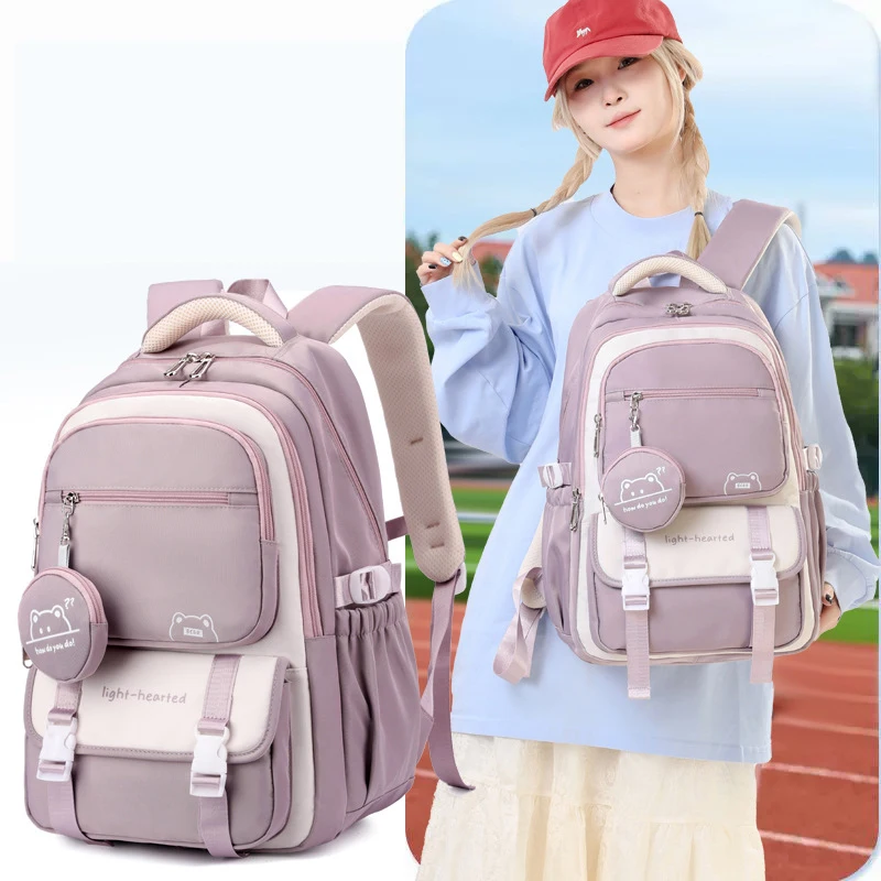 印刷子スクールバックパック防水軽量女の子バックパックスクールバッグ女性のためのファッション旅行バッグ mochila 幼児