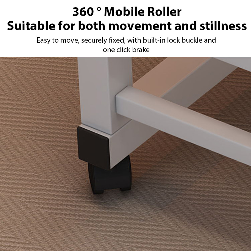 Draagbare verstelbare lift computertafel Verplaatsbare nachtkastje Studietafel met wiel Slaapkamer Eenvoudig bureau Bank Lui eetbureau