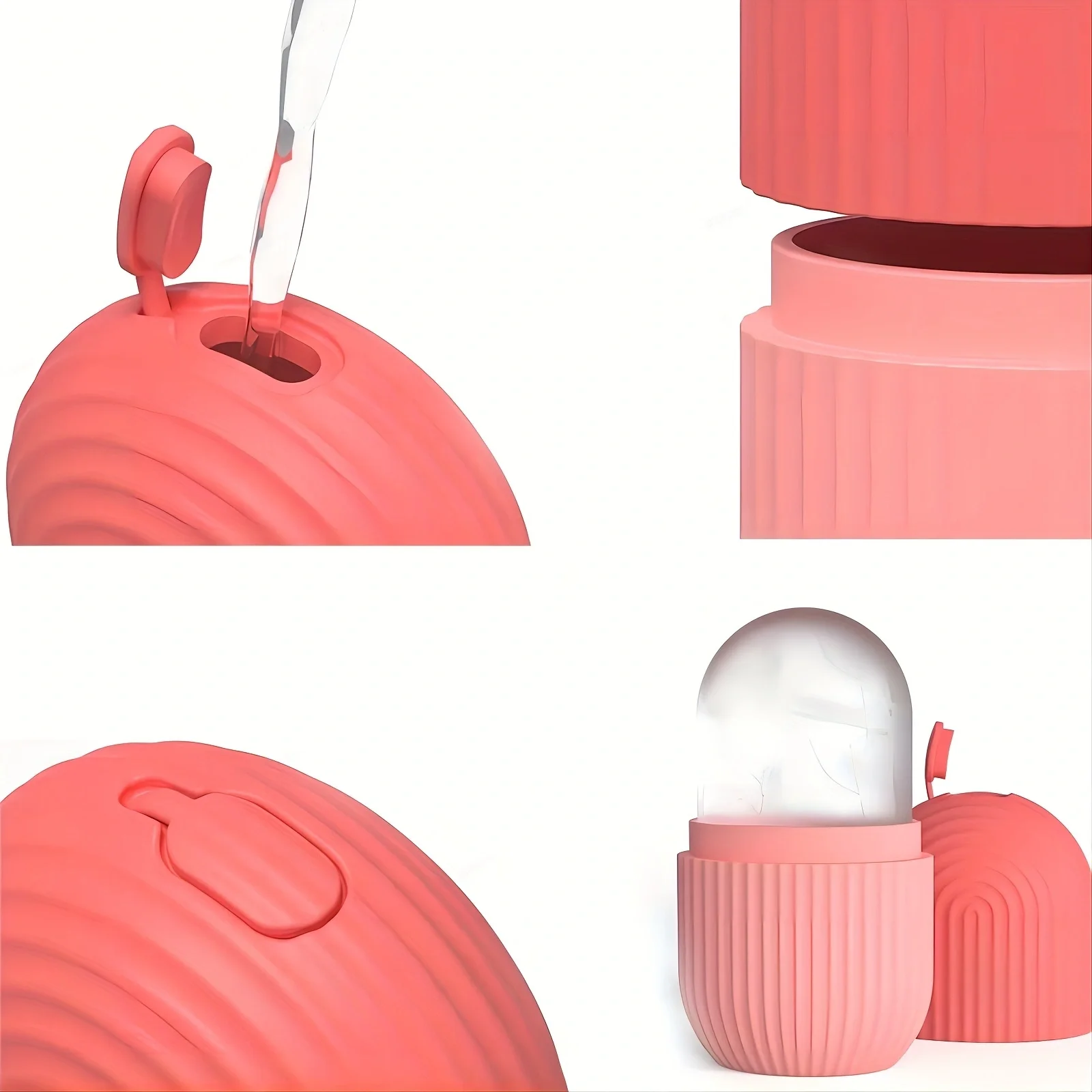 IJsroller voor gezicht en ogen, natuurlijk conditionerende de-puff oogzakken, vermindert migrainepijn, herbruikbare massage siliconen ijsvorm