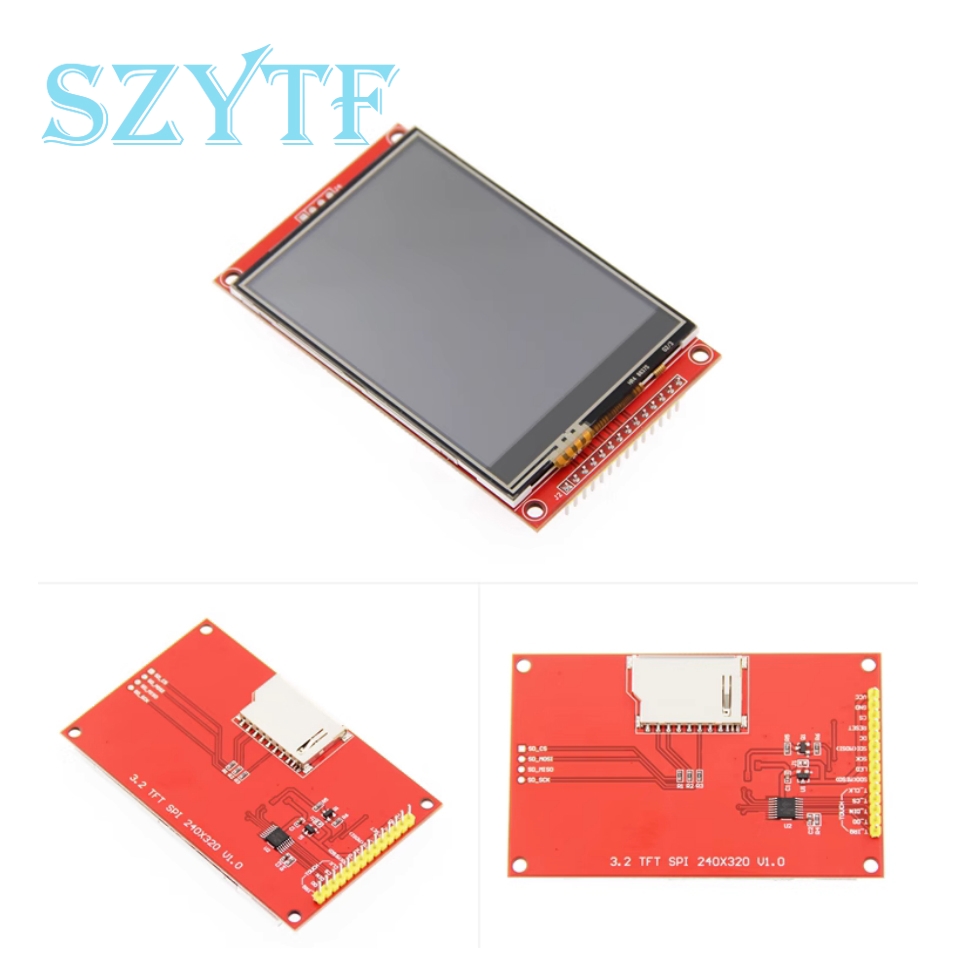 3.2 Inch SPI Serial Port LCD Screen TFT Display Screen Color Screen Module 240*320 ILI9341 with Touch