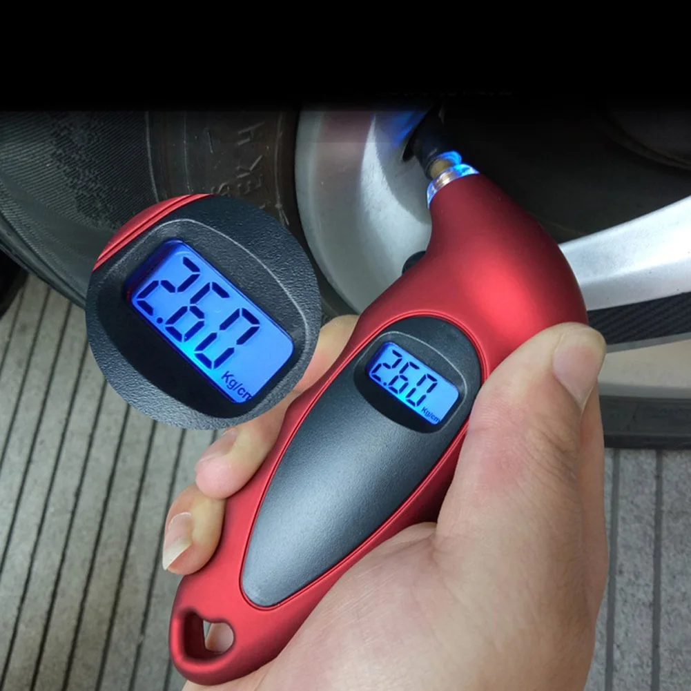 Nuevo medidor de presión de neumáticos con retroiluminación, monitoreo Digital de presión de neumáticos de alta precisión, medidor de presión de aire de neumáticos de coche, pantalla LCD