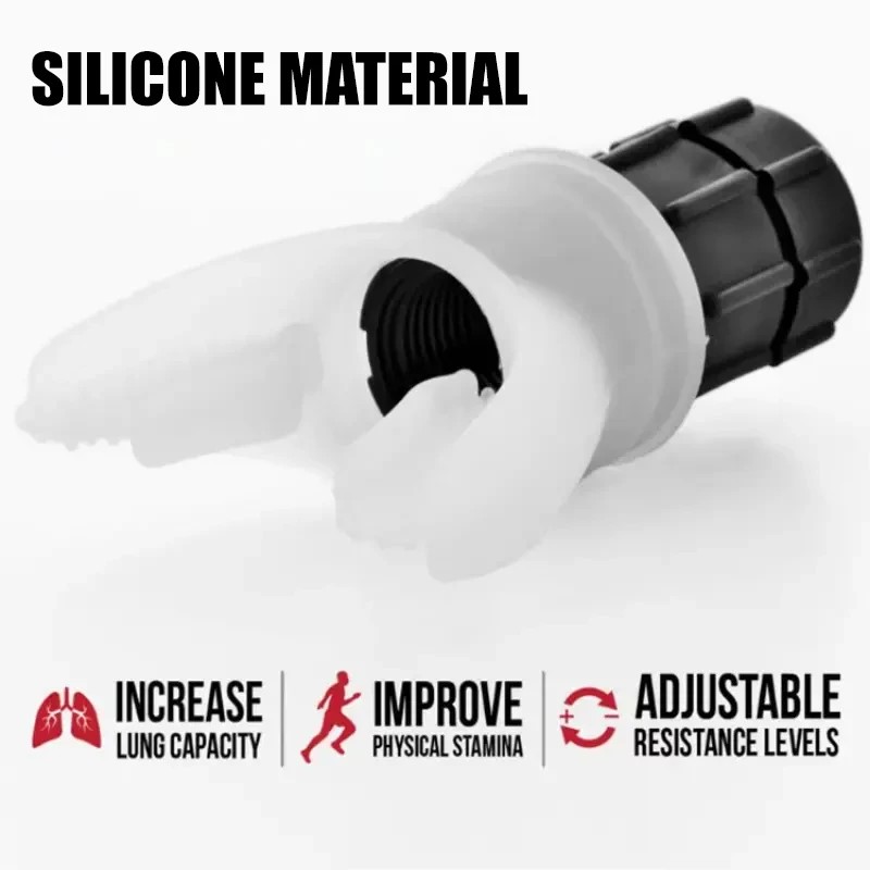 1pcs Breathing Exercise For Lungs Portable Breath Fitness Exerciser Device Endurance Workout With Adjustable Resistances