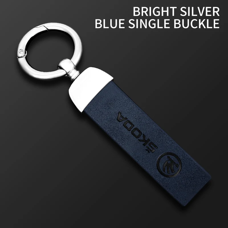 LLavero con logotipo de coche, colgante de cadena, regalos para Skoda Octavia Rapid Fabia Superb Kodiaq Scala Karoq Kamiq, accesorios de estilo