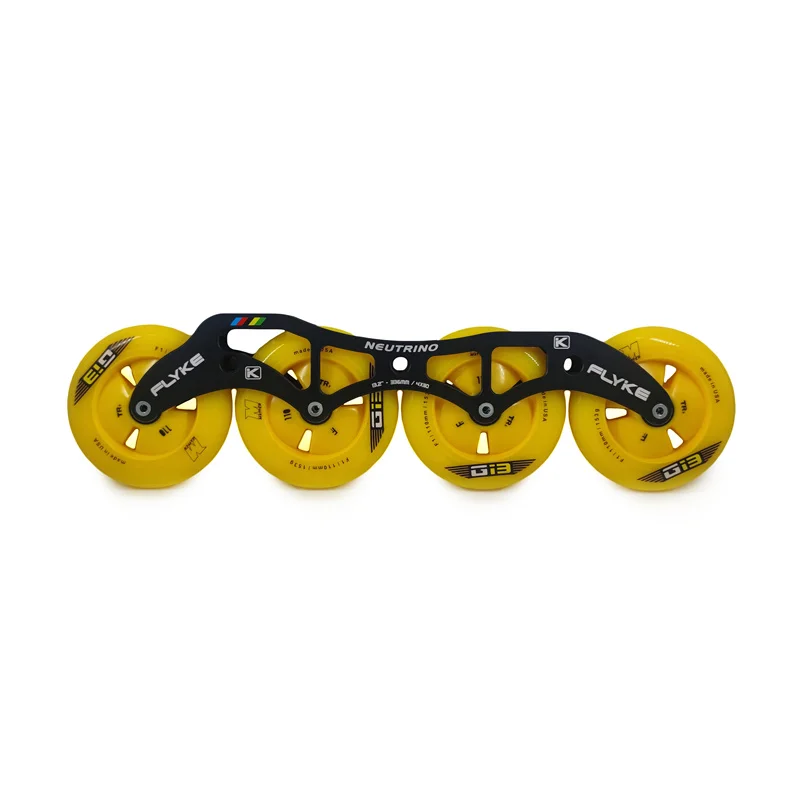 Flyke NEUTRINO 4 wheels inline speed skates frame 4X110 4X100 4X90 Chassis MPC Black Magic XXFirm MATTER Gi3 F1 90mm 100mm 110mm