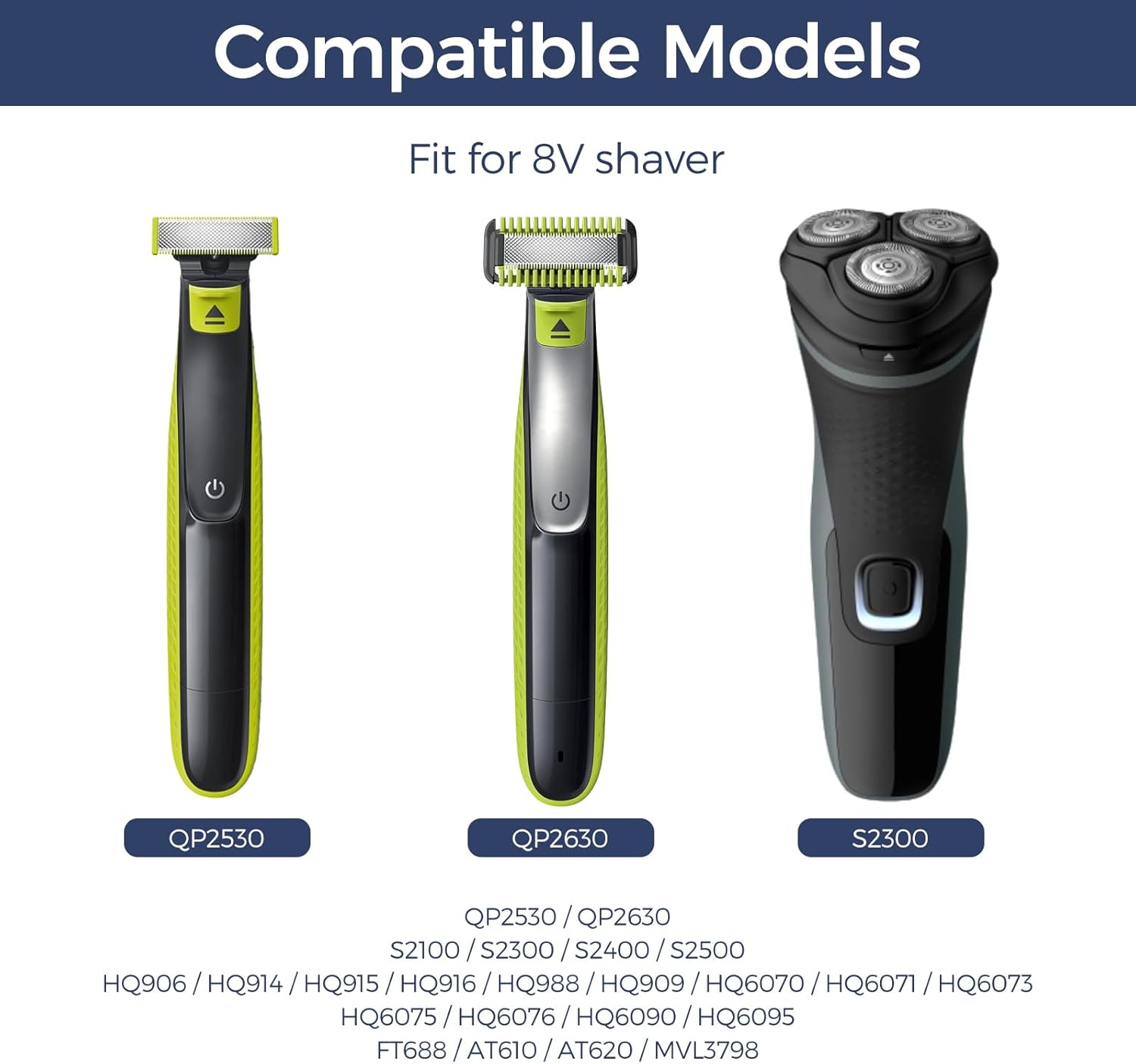 Brangdy 8V HQ850 Type-C Shaver Charger Adapter Charging Converter for Philips One Blade QP2530 QP2630 Hybrid Electric Shaver