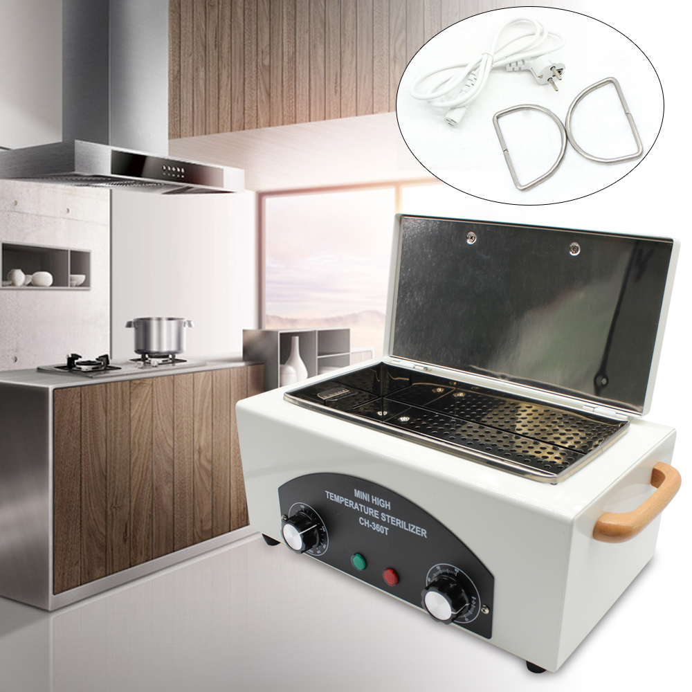 1,5/1,9 l Heißluftsterilisator 300 W Trockenwärme Kosmetik Fußpflege Nagelsterilisator Schrank Sterilisationsgerät mit Timer für Salon