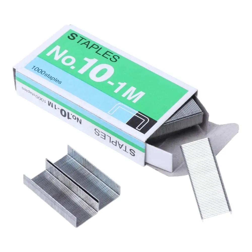 1/2/5/10Box No.10 Staple Smooth Not Lagging Solid Metal 5*2.7*1cm Staple Box