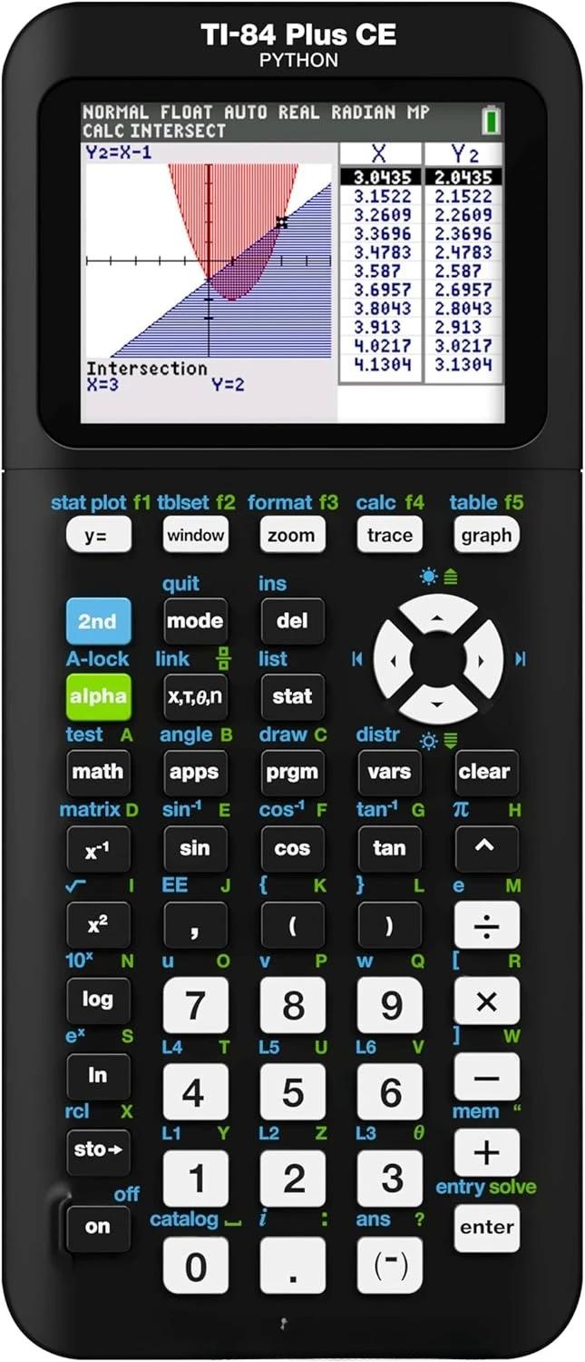 TI-84 Plus CE Color Graphing Calculator, Black