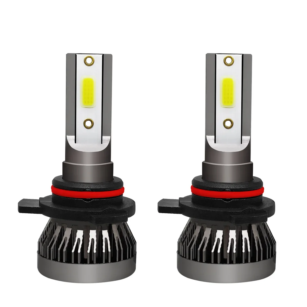 2 unidades/par mini luzes auto h7 led h4 lâmpada h3 h8 h9 h11 9005 9006 9012 6000lm farol do carro h1 6000k luz de nevoeiro automática 12v lâmpada led