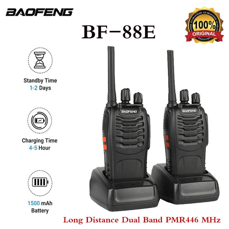 Baofeng BF-88E pmr Handheld Intercom Communicator Fern gespräch 16 Kanal Walkie Talkie 446MHz Home Hotel Radio
