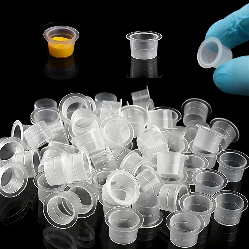 100 stuks meerdere maten wegwerp tattoo-inktbeker permanente make-up kleurpigmentbeker container tattoo-accessoire voor tattoo-artiesten