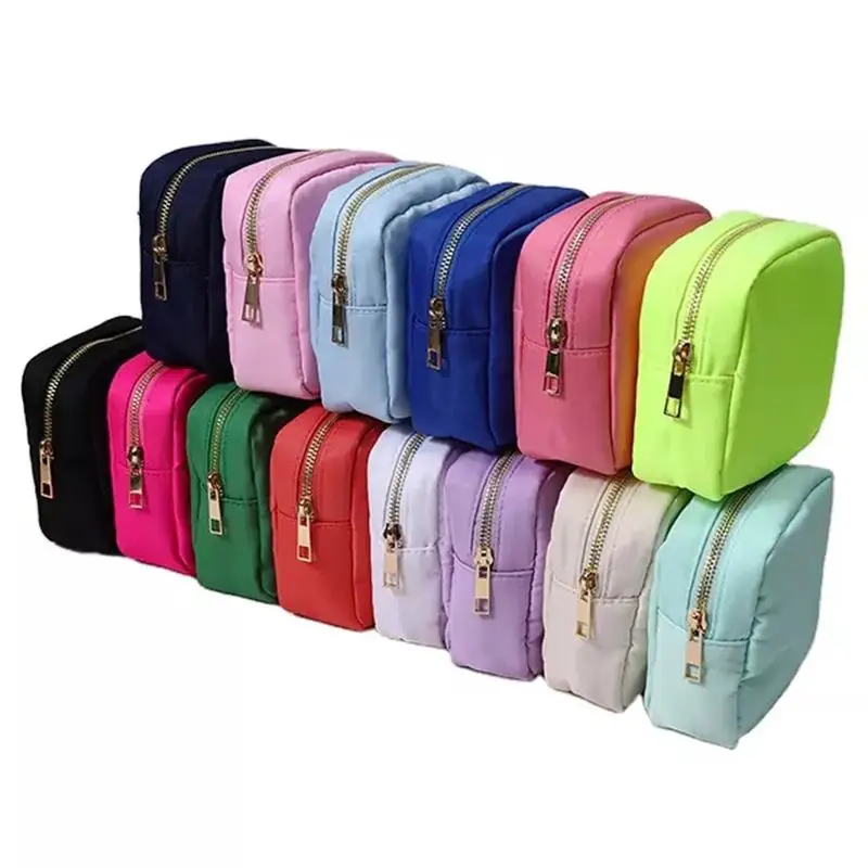 S /M/L/XL 17 สีไนลอนกระเป๋าแต่งหน้ากระเป๋าเครื่องสําอางซิปอุปกรณ์อาบน้ํากระเป๋าสําหรับหญิงสาวกระเป๋าเดินทางของขวัญแต่งหน้ากระเป๋า