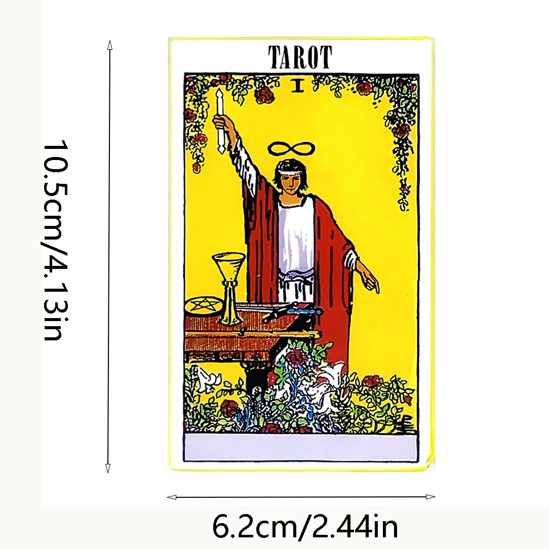 Carte de Tarot classique A 78 pièces, Version anglaise, prédiction, jeu de société de Divination, jeux de vacances, cadeaux d'halloween et de noël