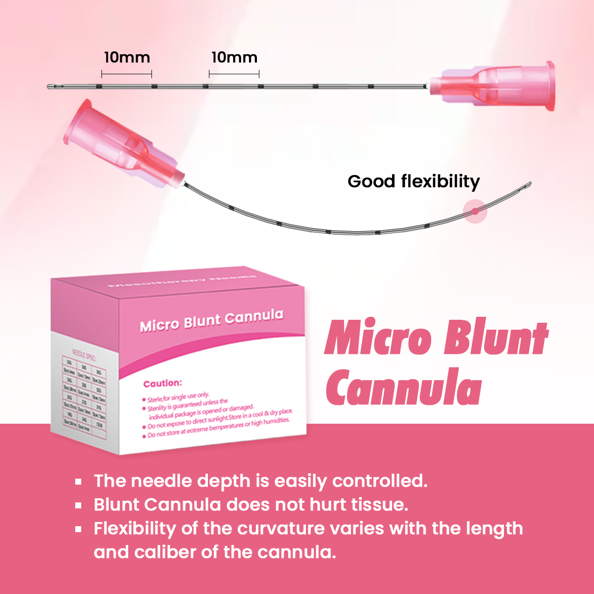 Тпая канюля с микронаконечником для наполнителя 18 г 20 г 21 г 22 г 25 г 27 г 30 г 25/38/50/70 мм одноразовая стерильная игла для шприца