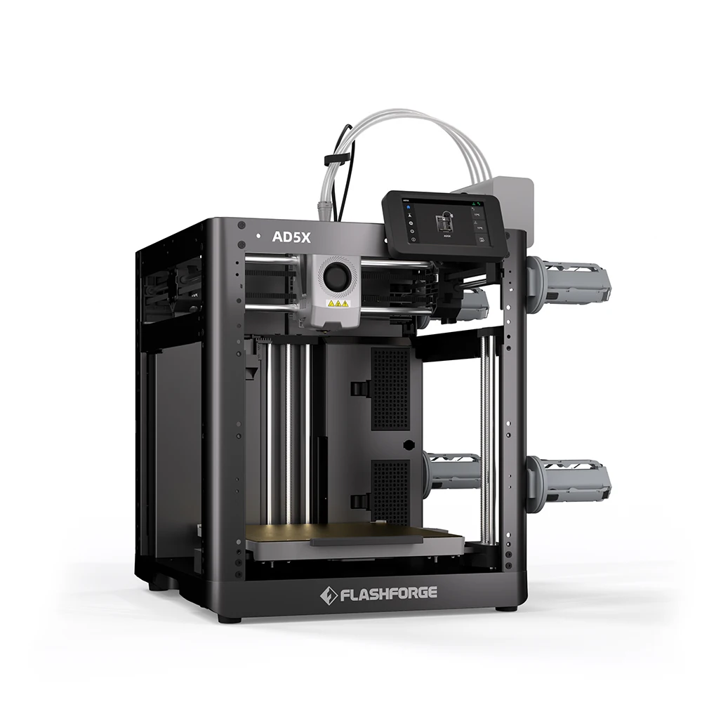 FLASHFORGE AD5X 3D-printer Meerkleurendruk Intelligent filamentsysteem Automatische nivellering met één klik Groepscontrole